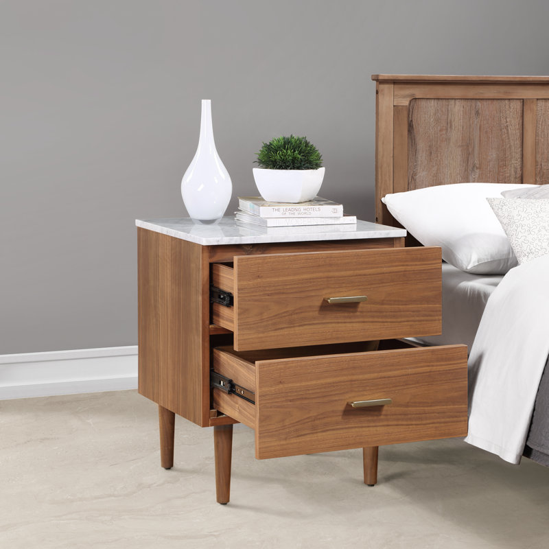 Dondi 2 Drawer Nightstand & Reviews AllModern